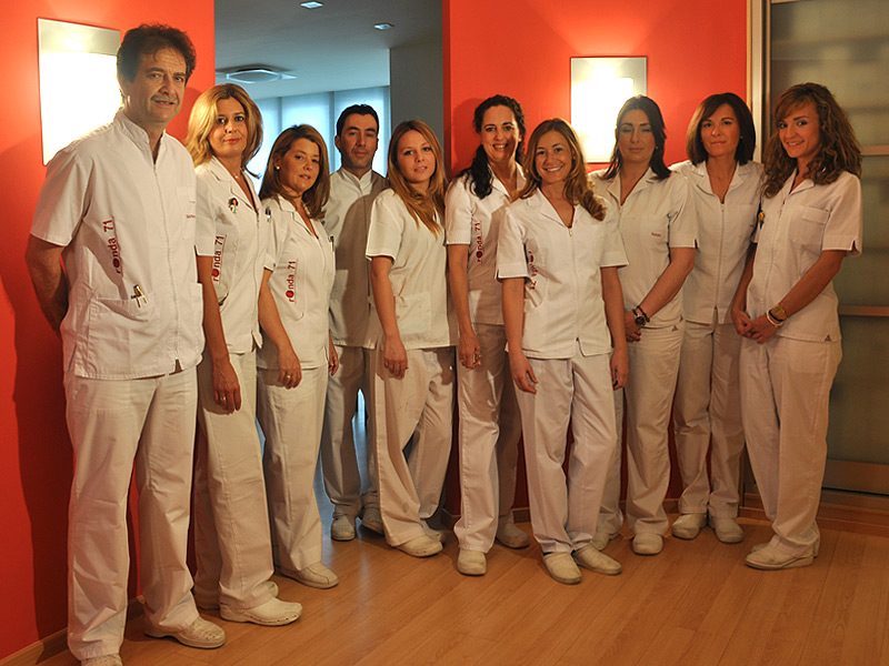 Equipo profesional de la Clínica Ronda 71